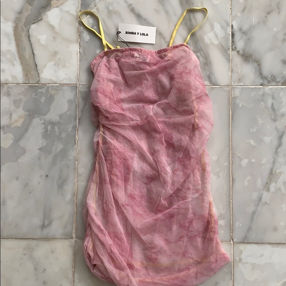 Bimba y Lola Pink tulle dress